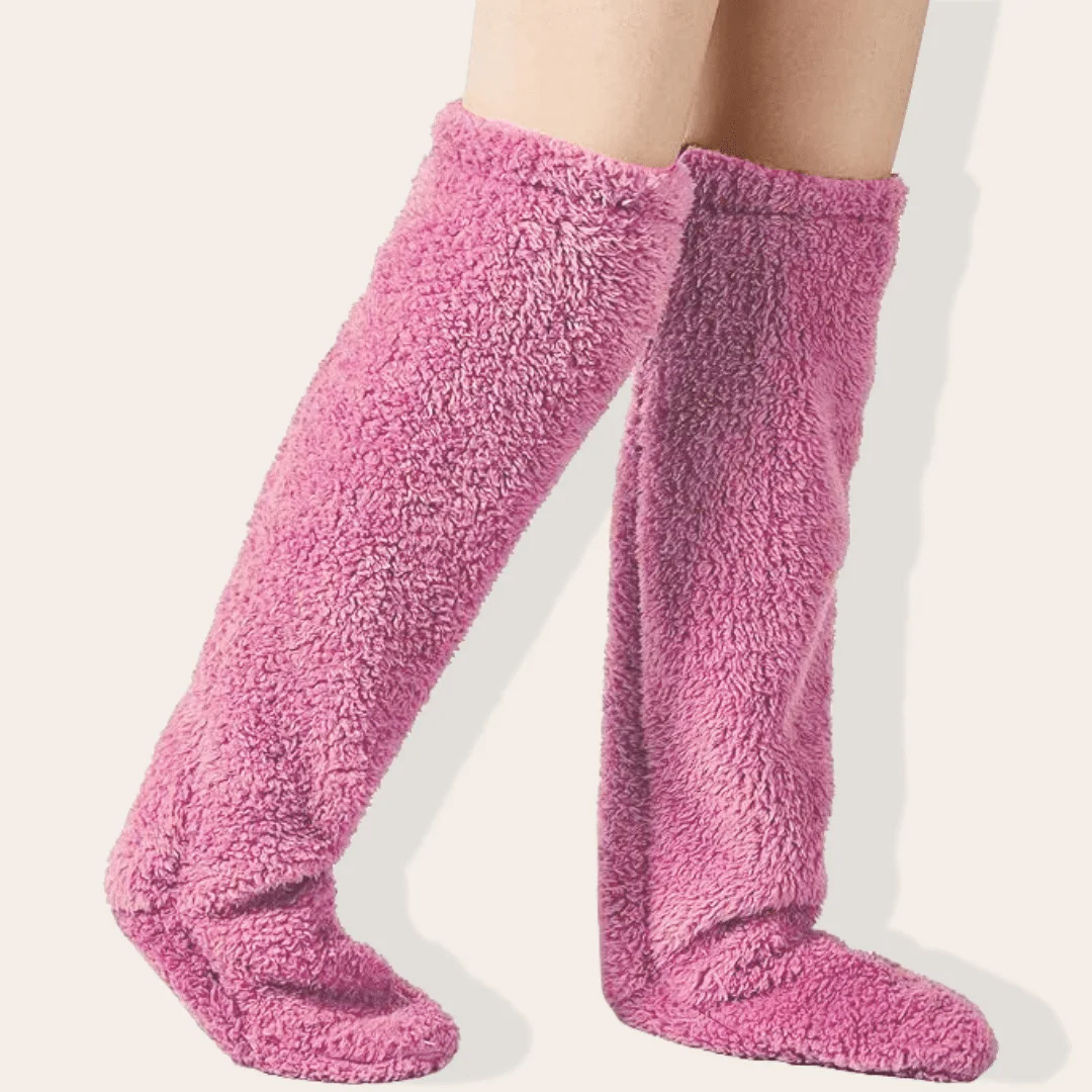 Fuzzy Socks Pink.038-tuya